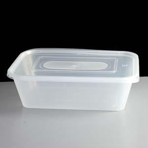 description image for Premium Clear Plastic container/Lids – 500ml (100pcs)