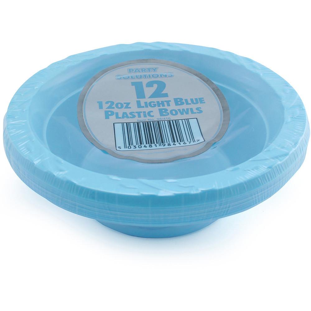 description image for STRONG PLASTIC BOWLS LIGHT BLUE 12OZ - 12PCS (1)