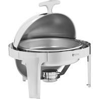 description image for FOR HIRE FULL-SIZE  STAINLESS STEEL ROLL  TOP CHAFING DISH